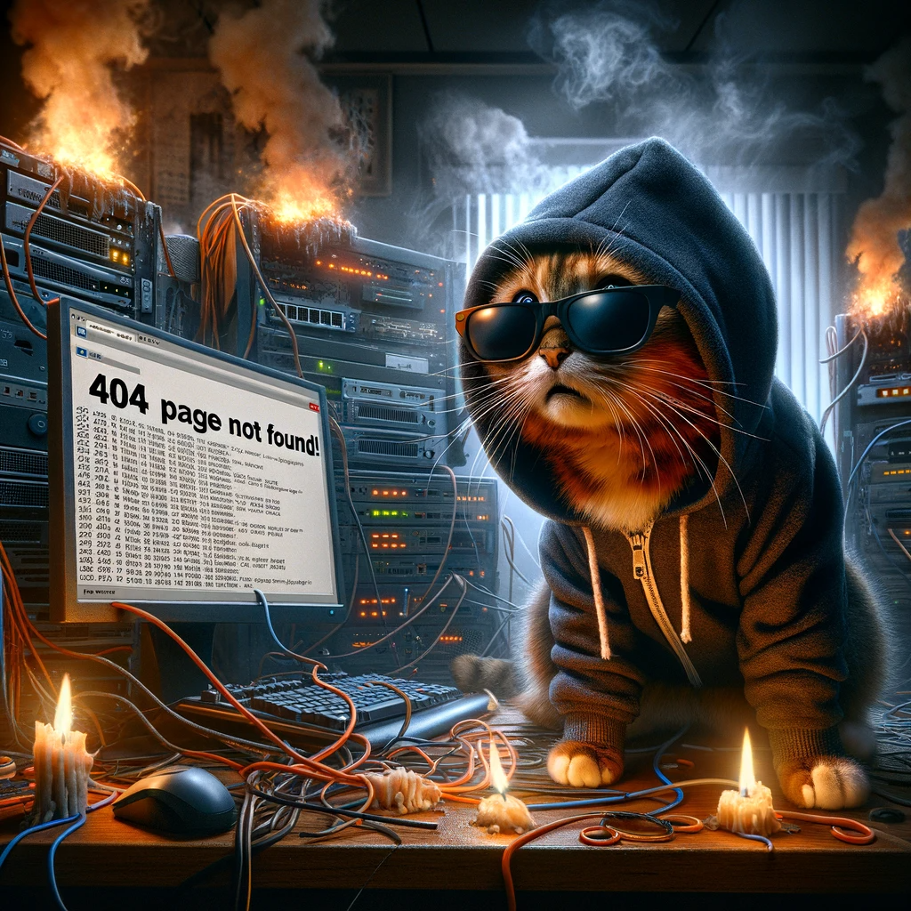 Cute illustration for 404 page